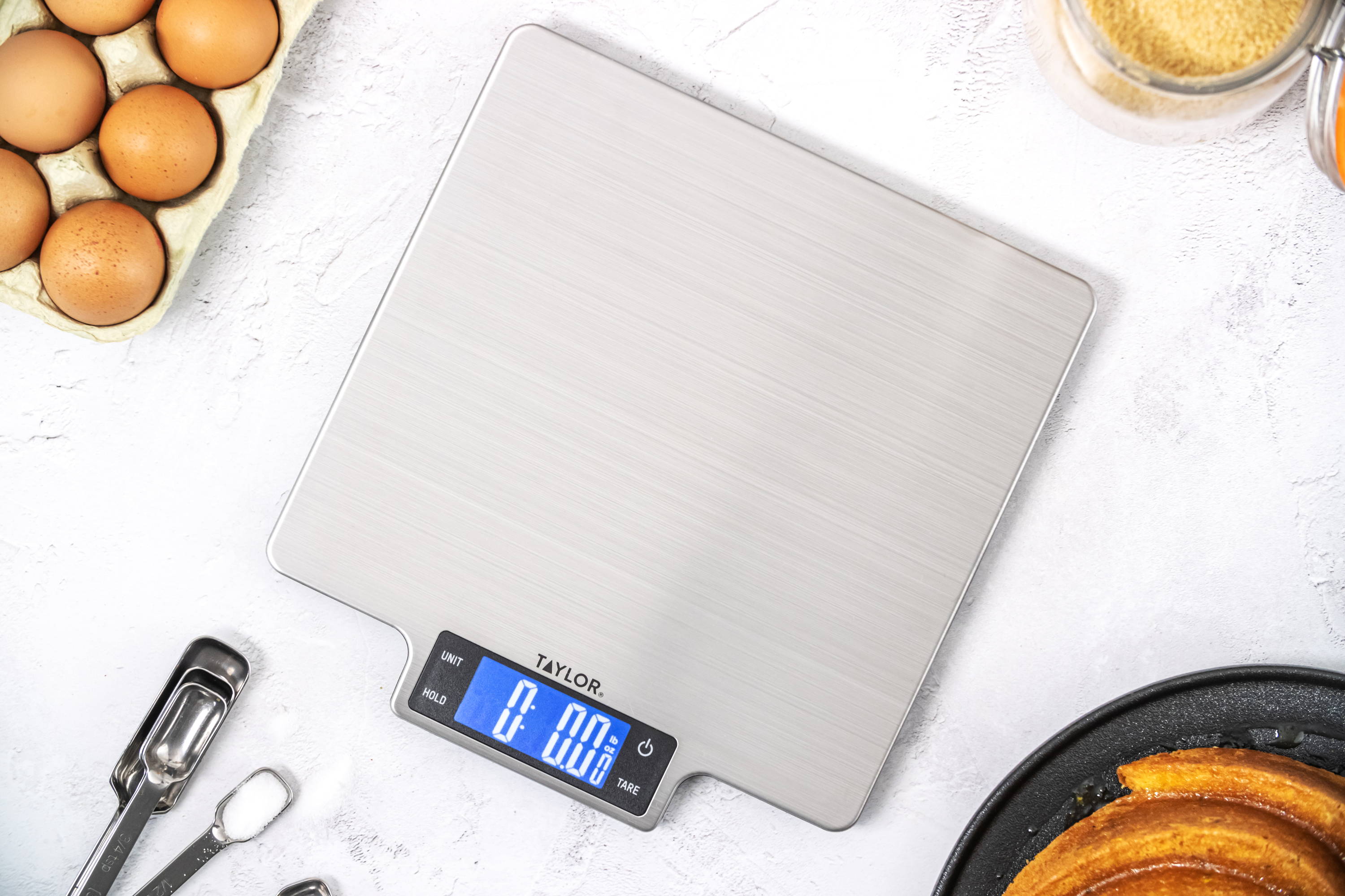 Mini Analog Kitchen Food Scale with Removable Measuring Cup