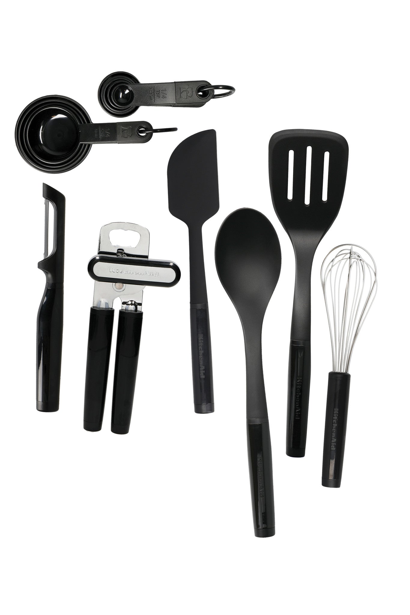 KitchenAid 15pc Kitchen Utensil Set Black CookServeEnjoy