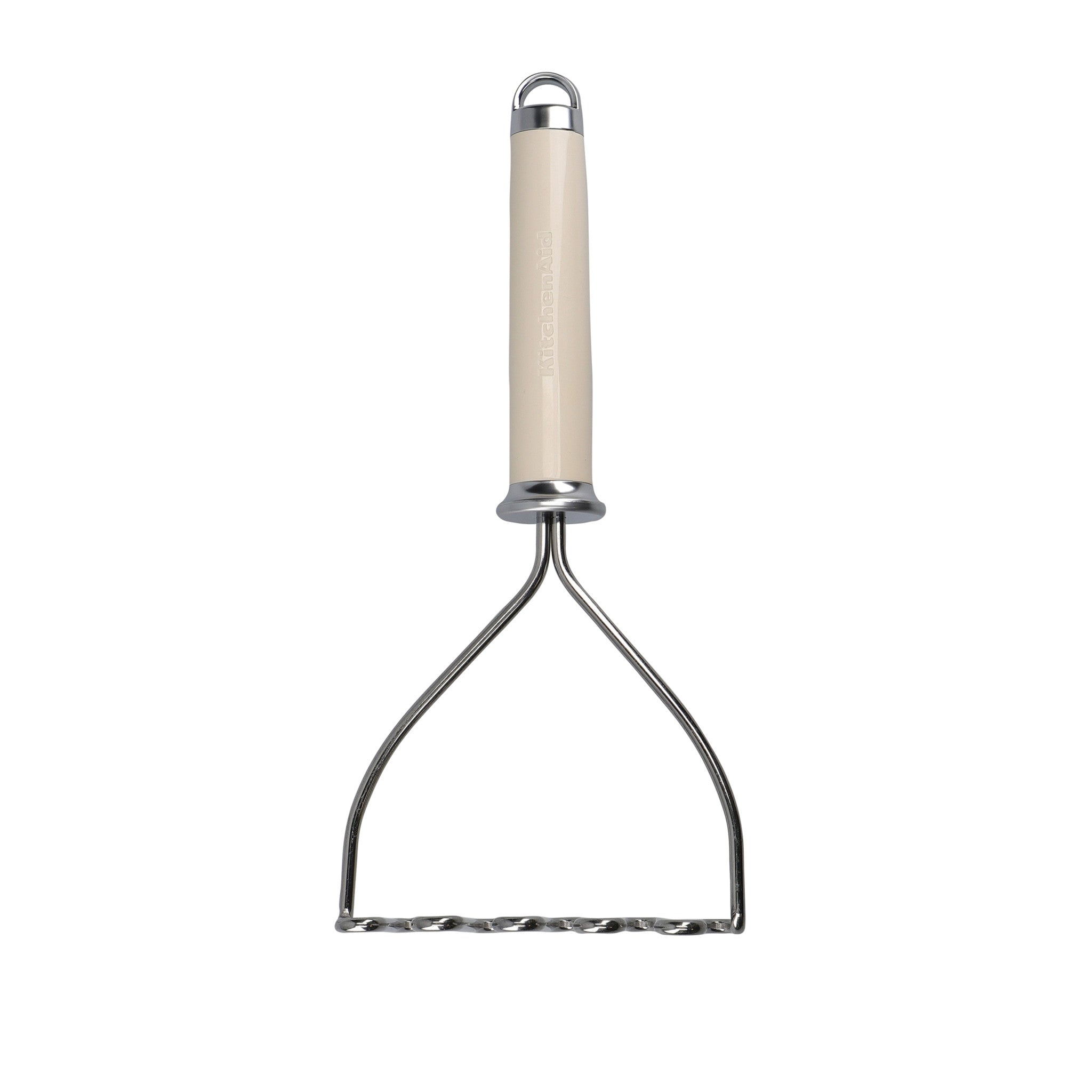KitchenAid Stainless Steel Potato Masher Almond Cream CookServeEnjoy