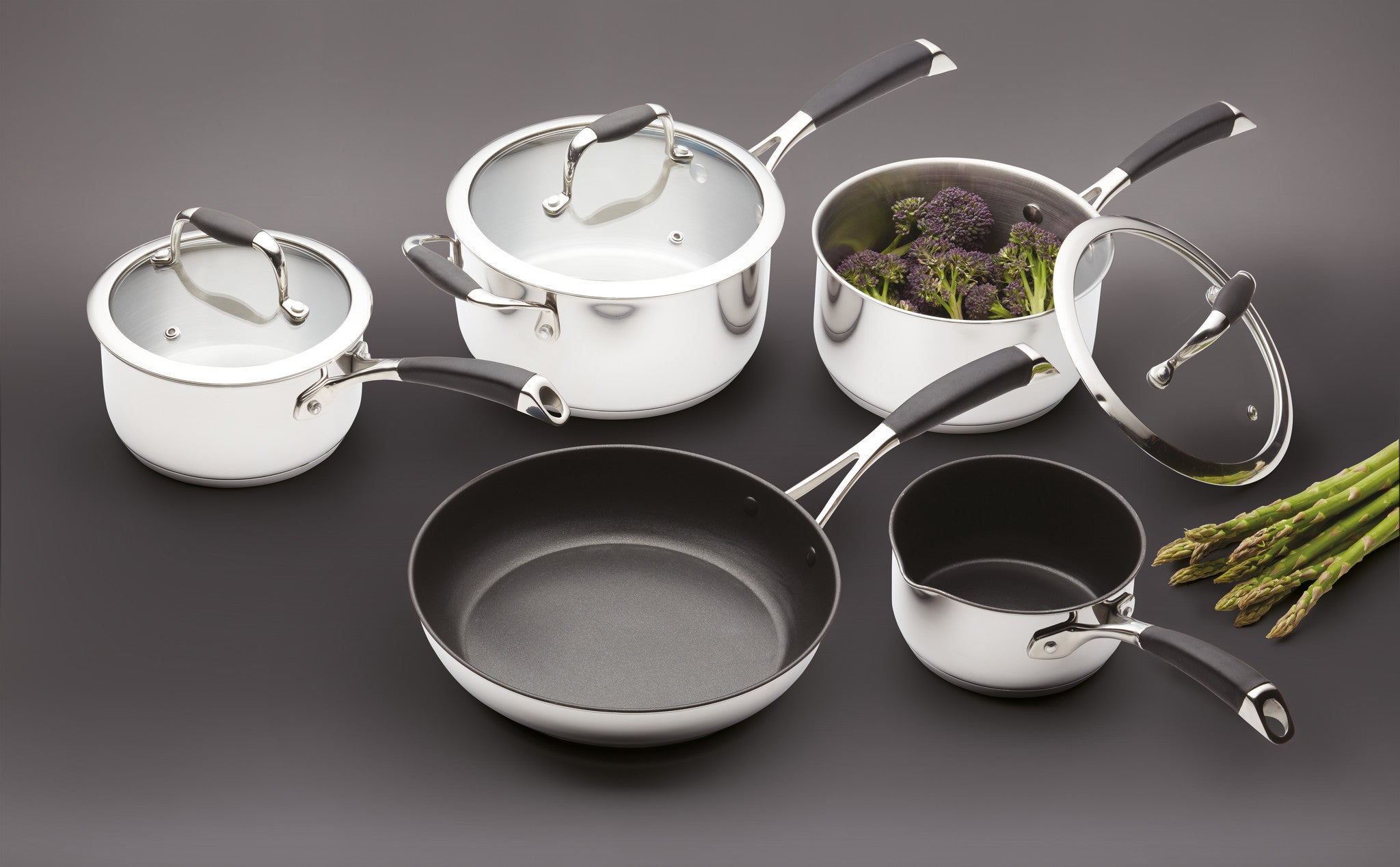 MasterClass Piece Deluxe Stainless Steel Cookware Set