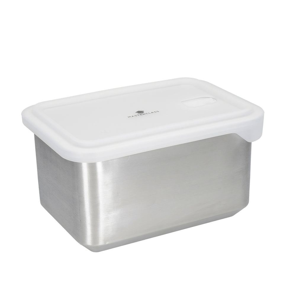MasterClass All-in-One 2.7-Litre Stainless Steel Container with Lid, Microwave Safe image 1