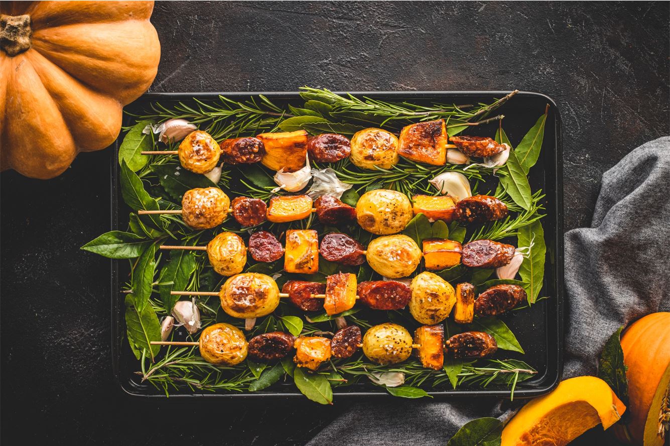 Firecracker potato and chorizo kebabs – CookServeEnjoy