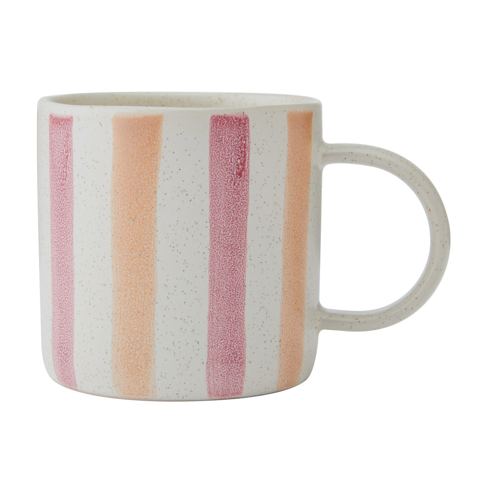 Mikasa Pink and Orange Stripe Mug, 380ML image 1