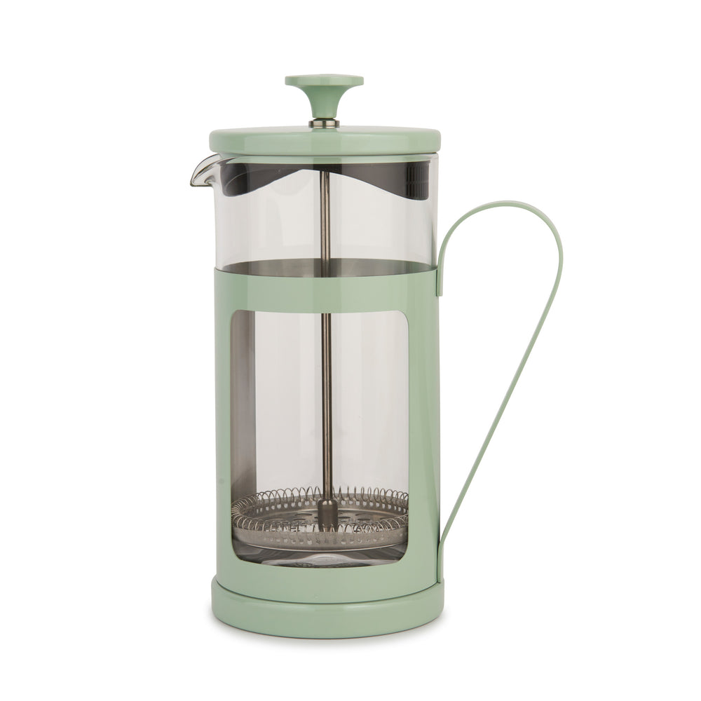 2pc Cafetière Set with Mint Green Monaco 8-Cup Cafetière and Stainless Steel Coffee Measuring Spoon