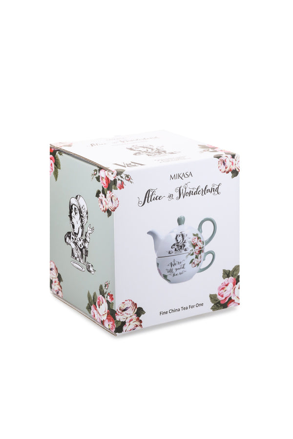 Mikasa Set Tazza E Piattino V&A Alice Nel Paese Delle Meraviglie – Bone China, 140 Ml, Regalo In Confezione Originale