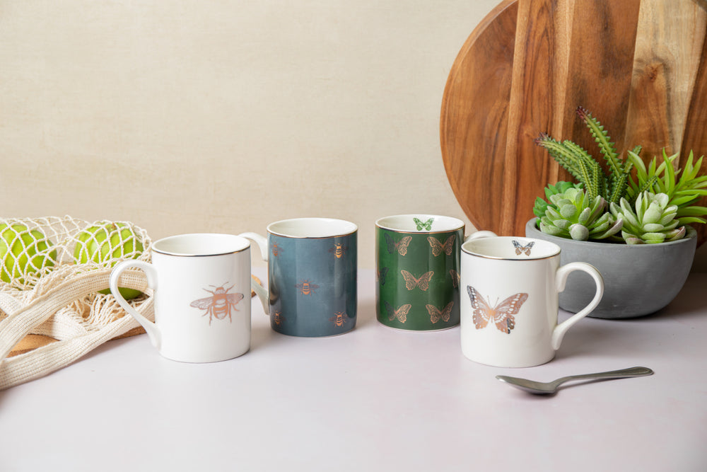 Mikasa Queen Bee Straight-Sided Porcelain Mug, 280ml