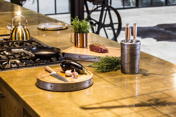 Industrial Kitchen 5-Piece Stainless Steel Knife Set and Knife Block image 5