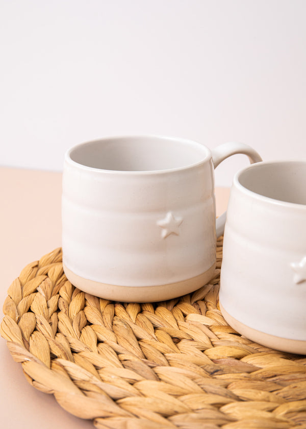 Mikasa Farmhouse Star Stoneware Mugs, Set of 2, 380ml, White image 7