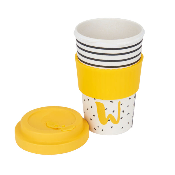 KitchenCraft 410ml Bamboo A to Z Letter 