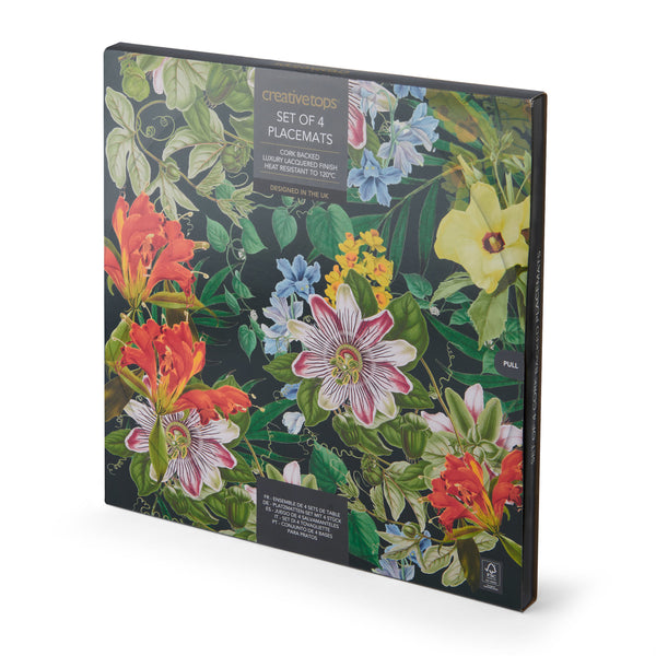Creative Tops Tropical Floral Set Of 4 Round Placemats, 29 x 29CM image 4