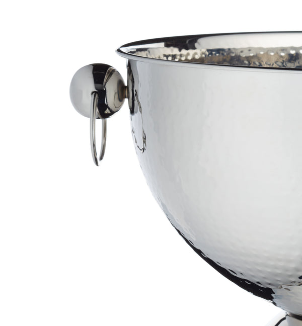 BarCraft Hammered Stainless Steel Champagne Bowl image 3