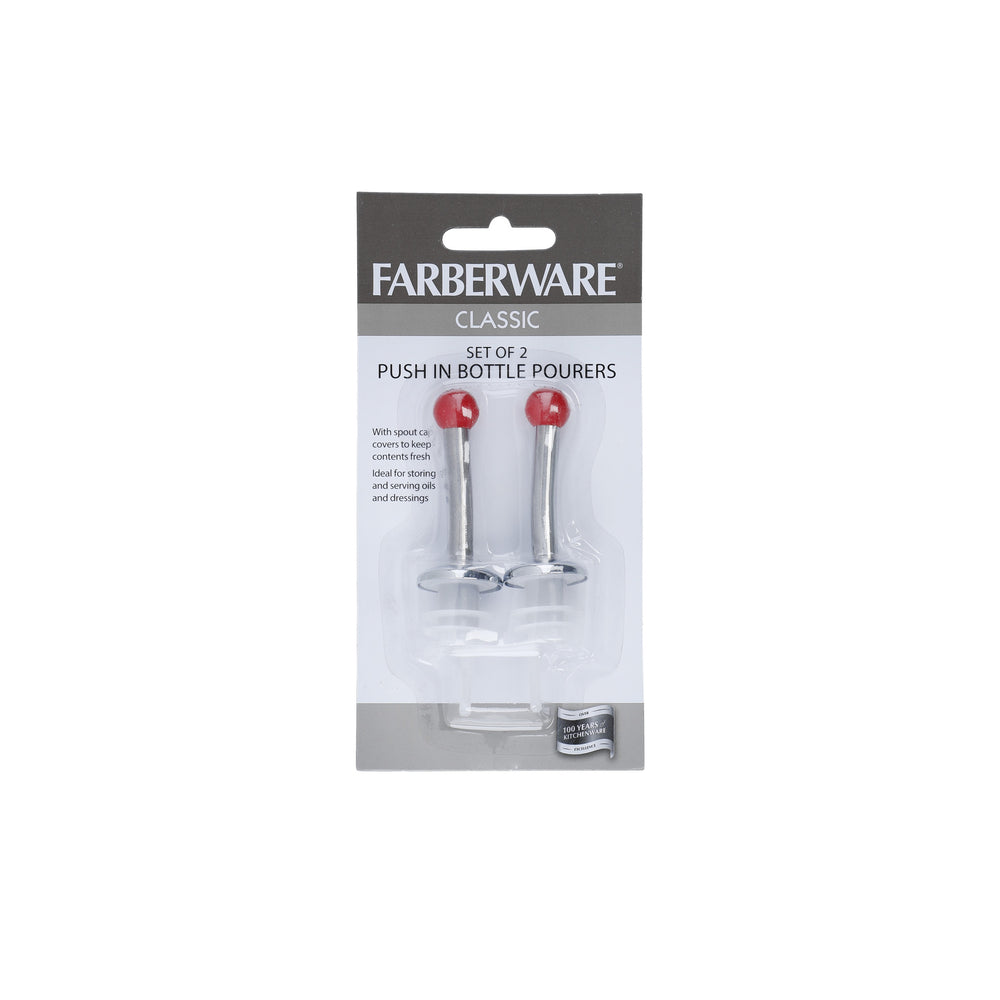 Farberware Olive Oil Bottle Drizzler / Vinegar Dispenser Spout Set (2 Pieces)