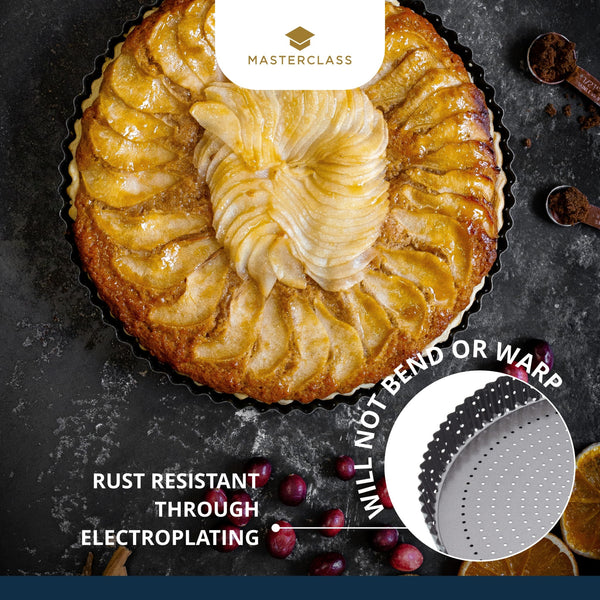 MasterClass Crusty Bake Non-stick Fluted Round Quiche Tin, 30cm image 12