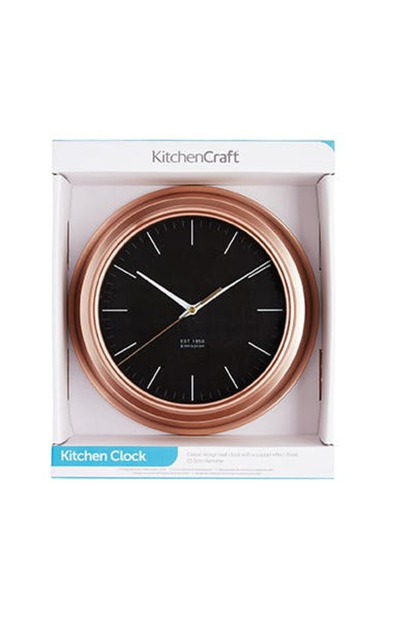 KitchenCraft Copper Effect Clock image 3
