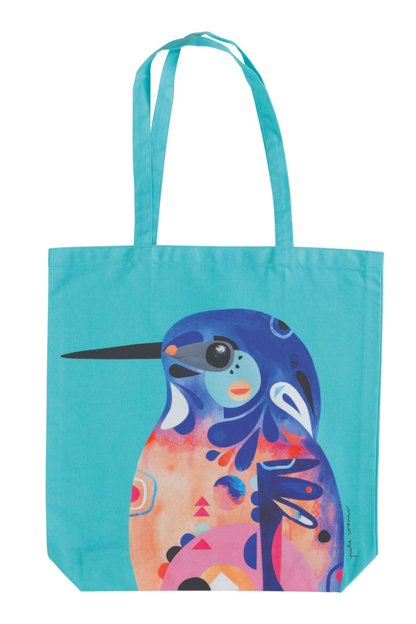 Maxwell & Williams Pete Cromer Azure KingFisher Tote Bag image 2