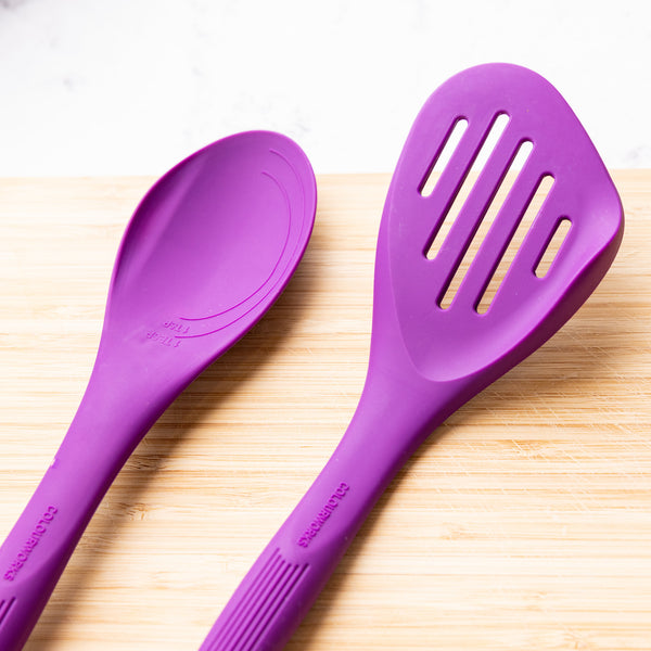 Colourworks Purple Silicone Cooking Spoon with Measurement Markings image 7