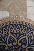Creative Tops Set of 4 Jute Placemats with Mandala Design, Natural Printed Hessian - Blue