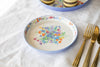 London Pottery Viscri Meadow Floral Cake Plate - Ceramic, White / Cornflower Blue, 20 cm image 2