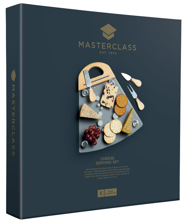 MasterClass Glass Cheese Serving Set image 4