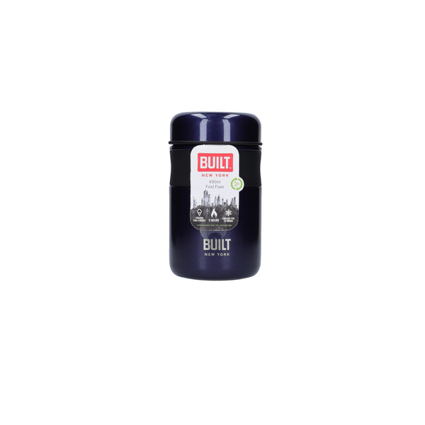 Built 473ml Midnight Blue Food Flask image 4