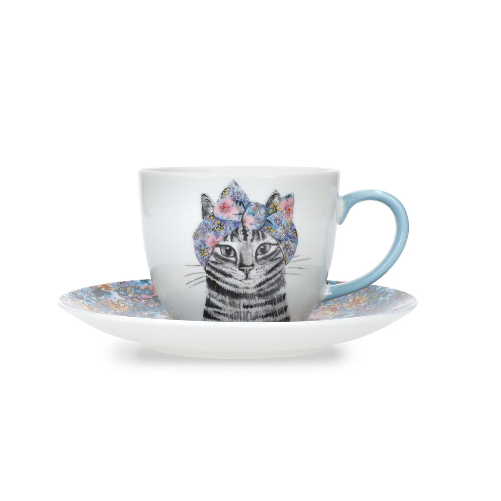 Mikasa x Tipperleyhill Teacups and Saucers, Set of 2, 240ml