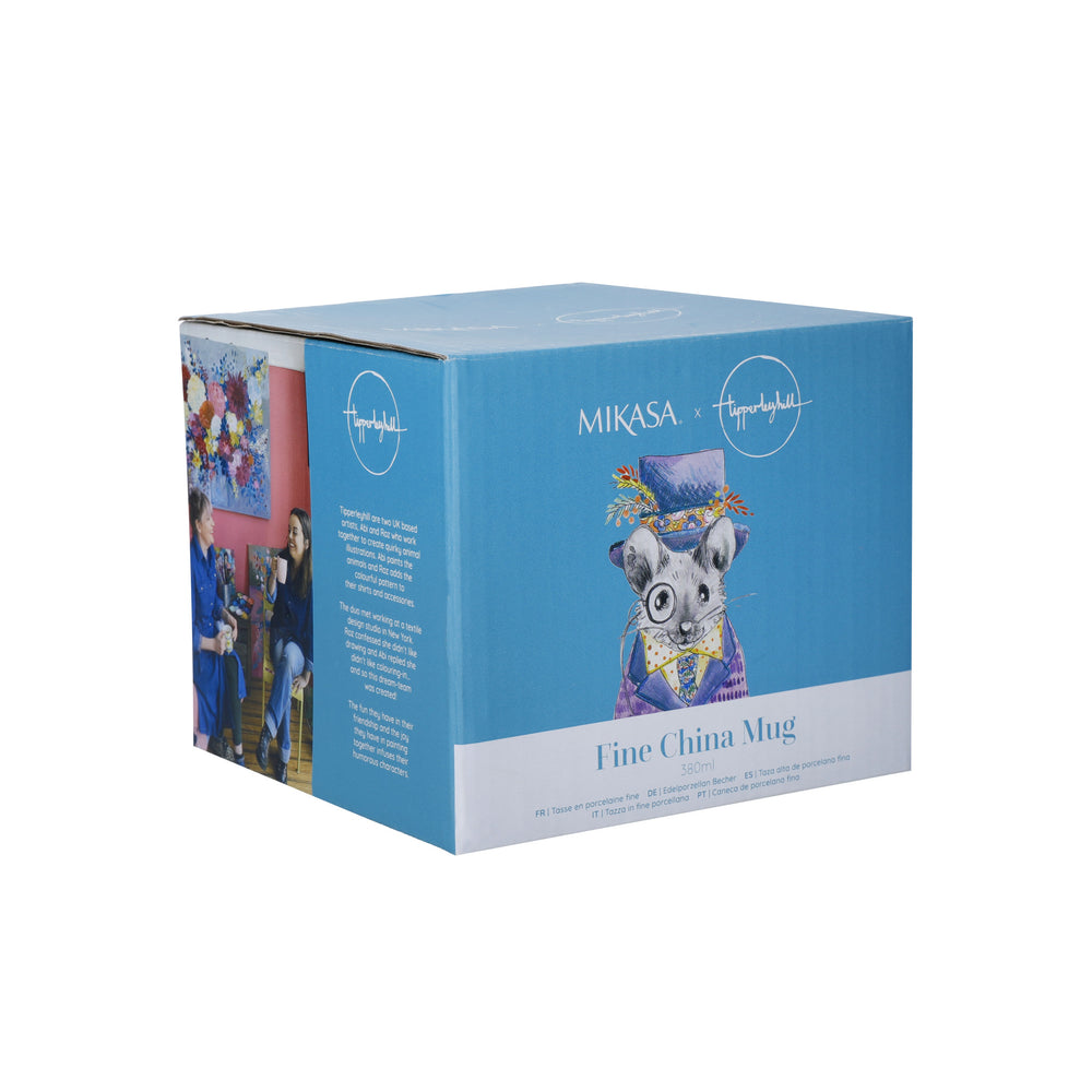 Mikasa Tipperleyhill Mouse Print Fine China Mug, 380ml