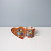 2pc Fan Club Ceramic Tea Set with 370ml Mug and Plate - Love Hearts image 2