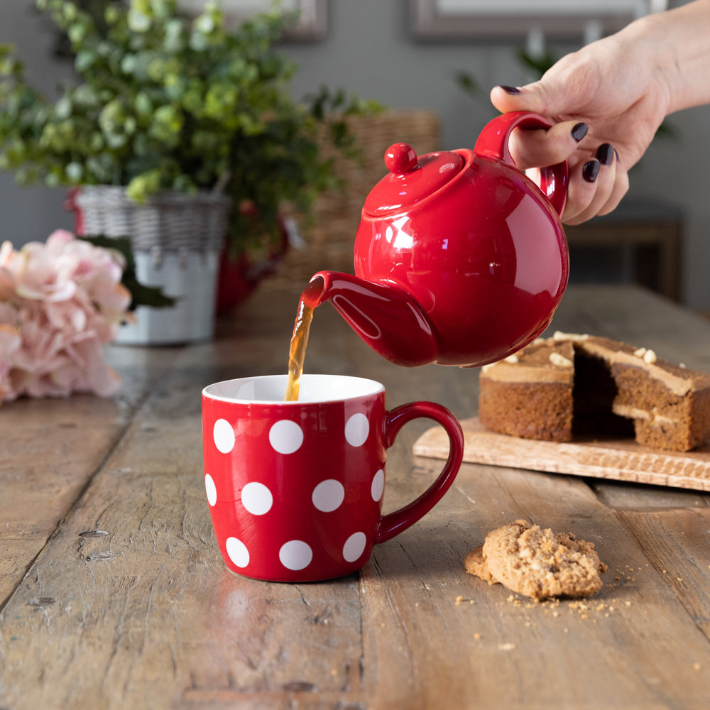 London Pottery Globe® Mug Red With White Spots CookServeEnjoy