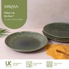Mikasa Jardin Stoneware Dinner Plates, Set of 4, 27cm, Green image 8