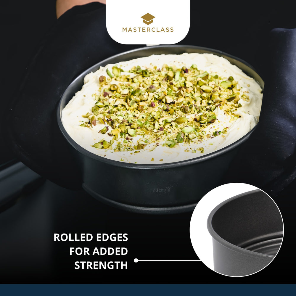MasterClass Non-Stick Loose Base Deep Cake Pan, 20cm