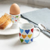KitchenCraft 80ml Porcelain Hearts Espresso Cup image 2