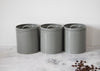 KitchenCraft Storage Canisters - 1 L, Grey, Set of 3 image 7