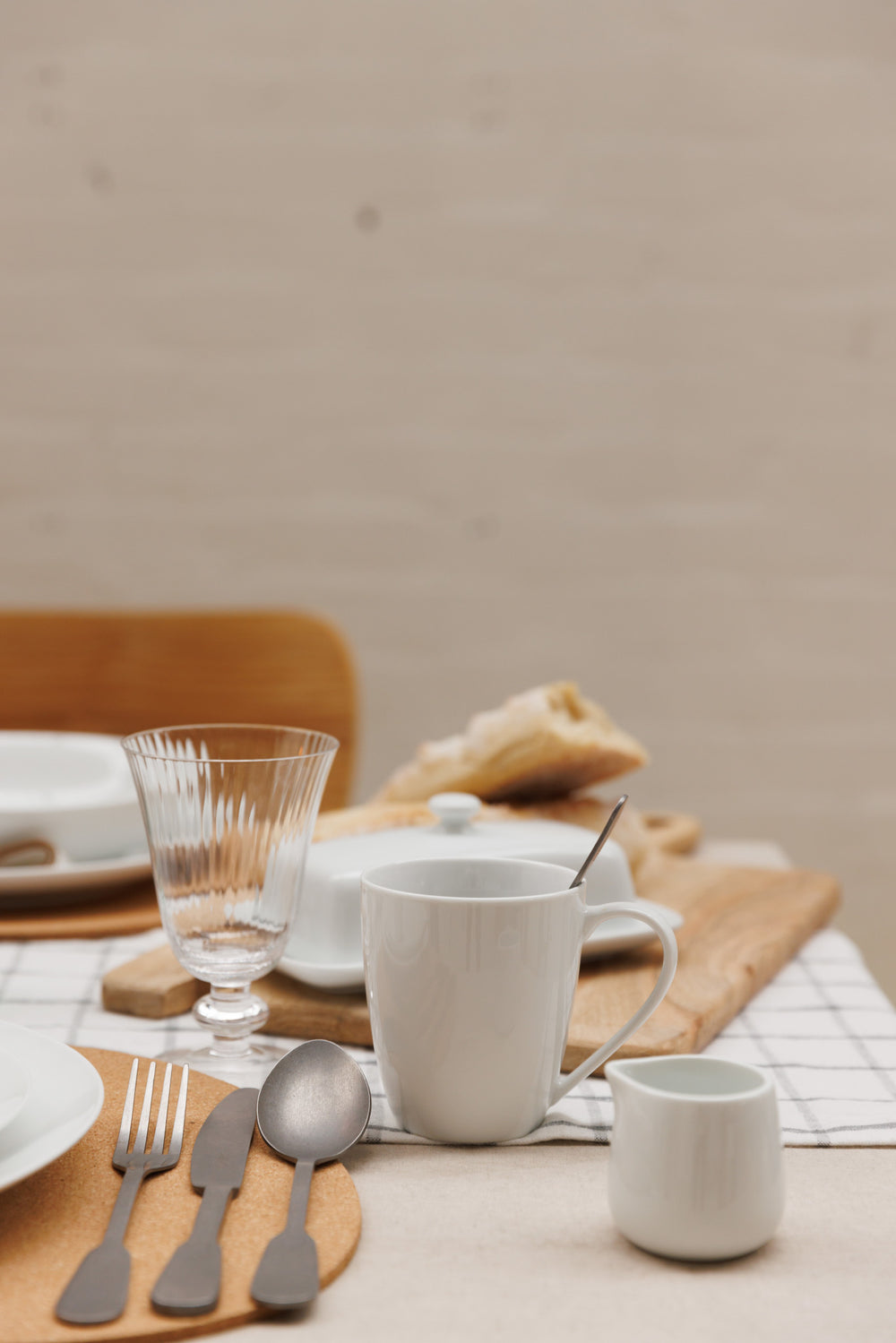 Mikasa Chalk Porcelain Unhandled Cream Jug, 100ml, White