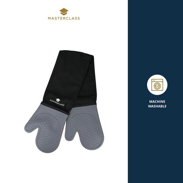 MasterClass Waterproof Silicone Double Oven Gloves with Thumbs image 9