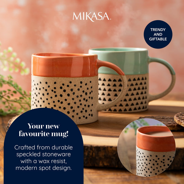 Mikasa Wax Resist Orange Glaze Mug, 390ML image 9