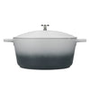 MasterClass Large 5 Litre Casserole Dish with Lid - Ombre Grey
