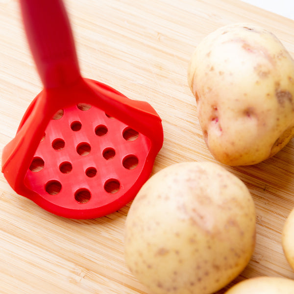 Colourworks Red Silicone Potato Masher with Built-In Scoop image 5