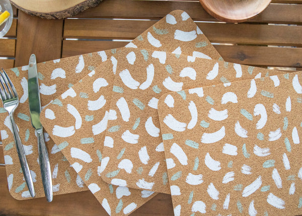 Creative Tops Printed Cork Placemats, Set of 4, Terrazzo Design, 29 x 21.5 cm image 7