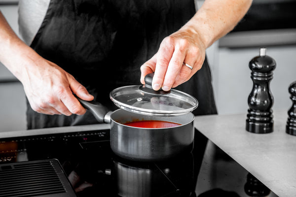 MasterClass Can-to-Pan 16cm Ceramic Non-Stick Saucepan with Lid, Recycled Aluminium image 2