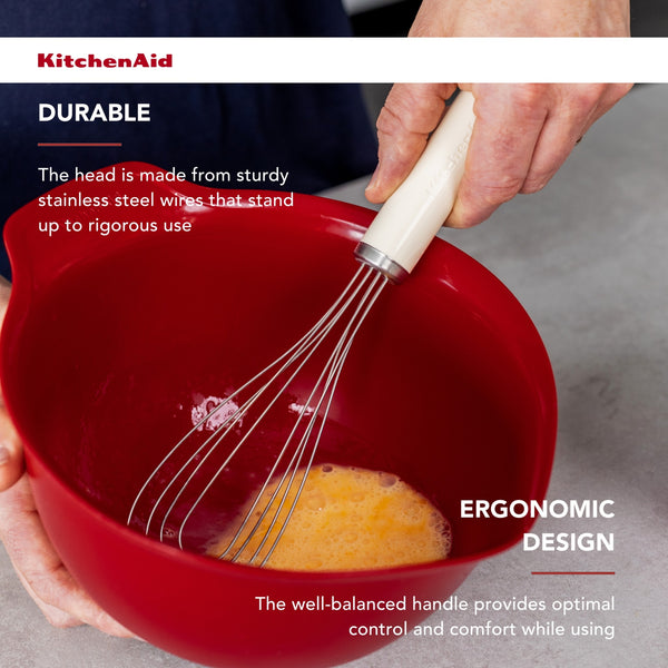KitchenAid Classic Flat Whisk – Almond Cream image 8