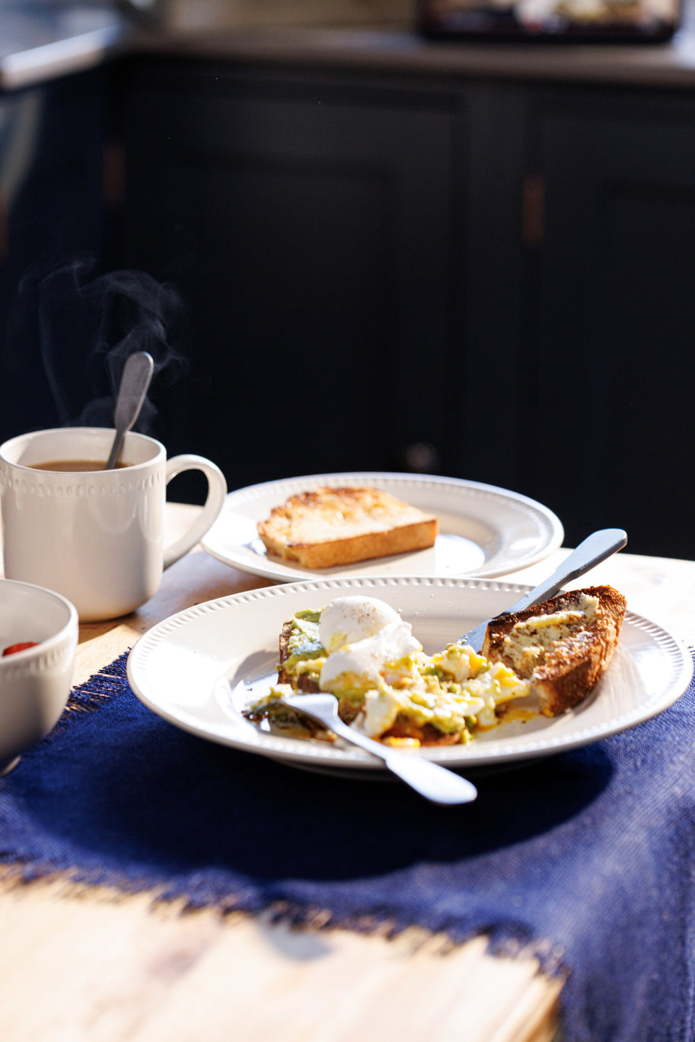 Mikasa Rectangle Jute Placemats, Set of 2, Navy, 45 x 35cm