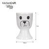 KitchenCraft Cat and Dog Egg Cup Set - Porcelain, 4 Pieces image 8