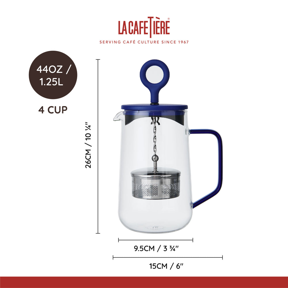 La Cafetière Gyro Spinfuser Teapot Blue, 1.25L