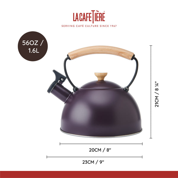La Cafetière Whistling Kettle Purple, 1.6L image 7