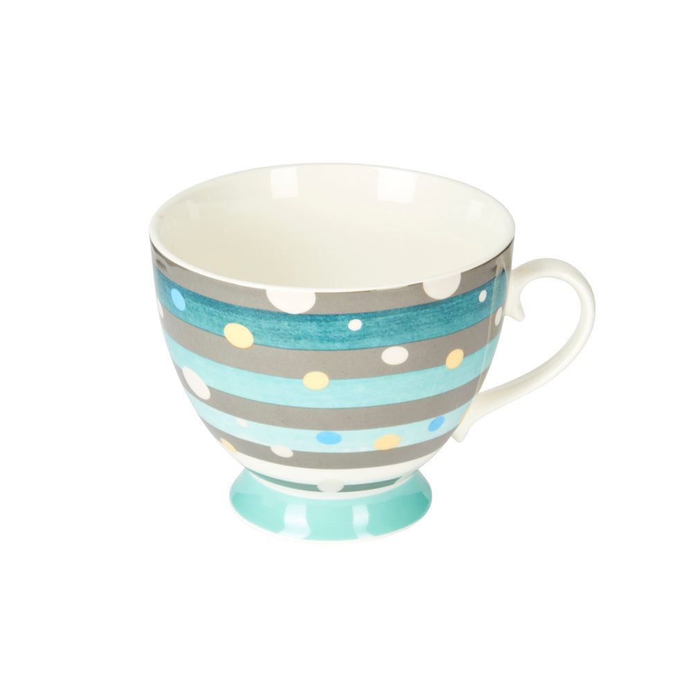 KitchenCraft China Spot Stripe Mug