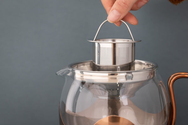 La Cafetière Izmir 1.2L Glass Teapot with Infuser - Copper image 3