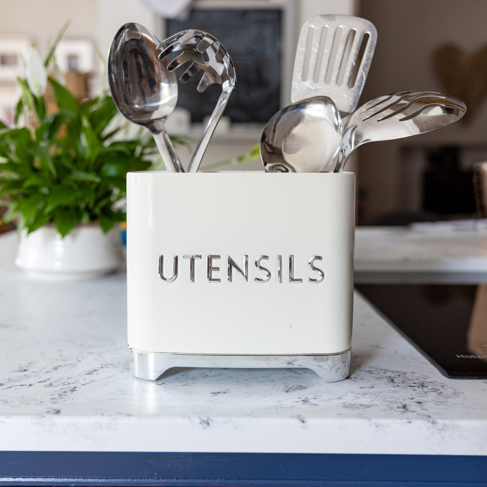 Lovello Cream Utensil Tin