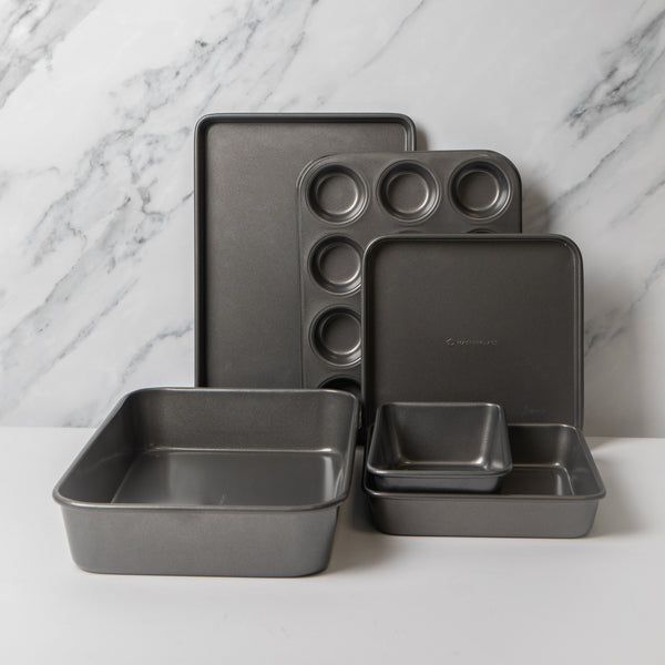 MasterClass Set of Non-Stick Large Roasting Pan, Baking Tray, Twelve Hole Deep Baking Pan, Bake Pan Square, Loaf Pan image 2