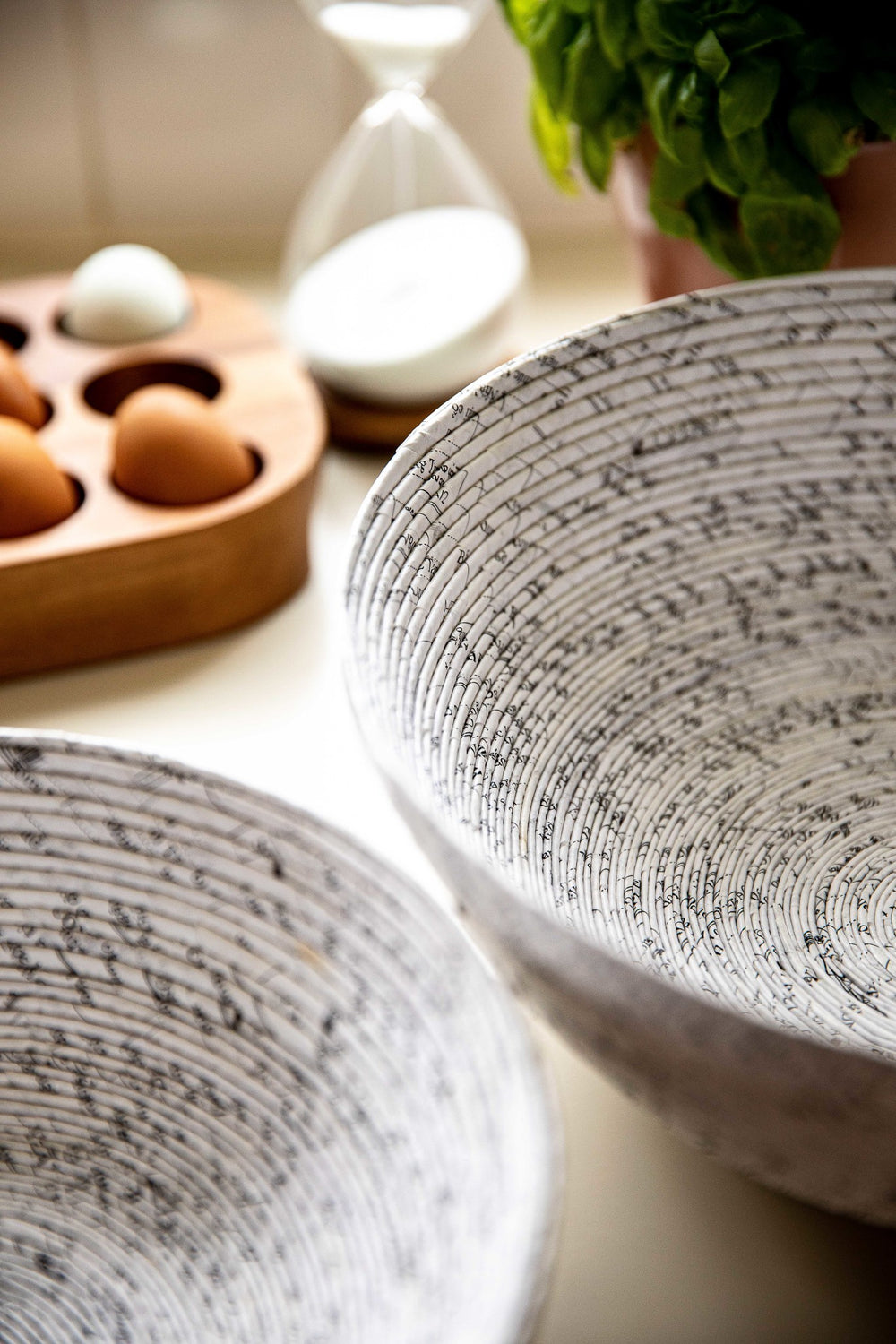 Natural Elements 30cm Reusable Fruit Bowl, Biodegradable Recycled Paper