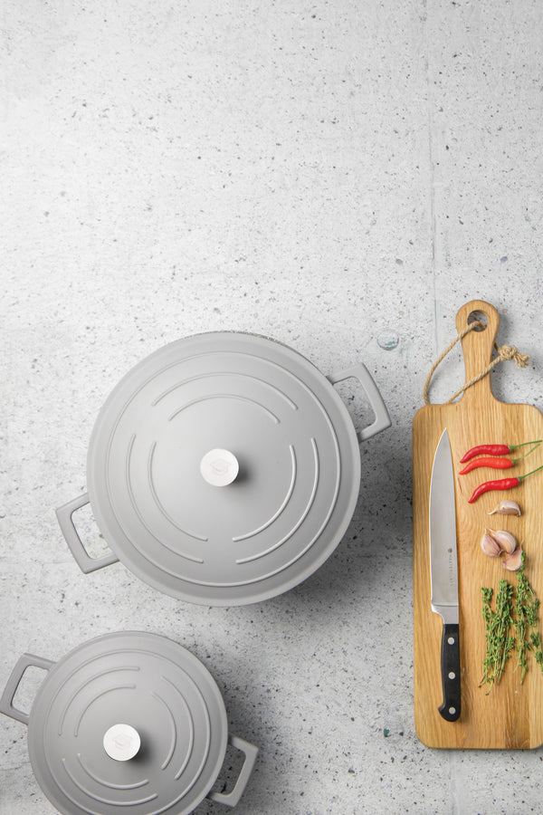 MasterClass Large 5 Litre Casserole Dish with Lid - Ombre Grey image 9